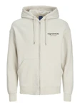 Jack & Jones Sweatshirt JORVESTERBRO SWEAT ZIP HOOD Khaki/Beige/Braun
