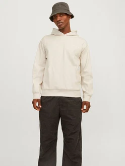 JACK & JONES Sweatshirt 'JCOAERO' Khaki/Beige/Braun