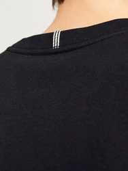 Jack & Jones T-Shirt JORFREDERIKSBERG TEE SS CREW NECK Schwarz/Dunkelblau/Grau