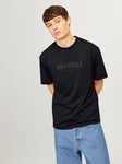 Jack & Jones T-Shirt JORFREDERIKSBERG TEE SS CREW NECK Schwarz/Dunkelblau/Grau