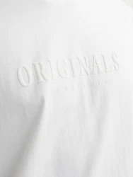 Jack & Jones T-Shirt JORFREDERIKSBERG TEE SS CREW NECK Weiß/Creme