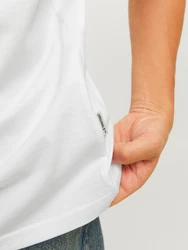 Jack & Jones T-Shirt JORFREDERIKSBERG TEE SS CREW NECK Weiß/Creme