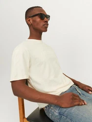Jack & Jones T-Shirt JORFREDERIKSBERG TEE SS CREW NECK Khaki/Beige/Weiß/Hellgrün