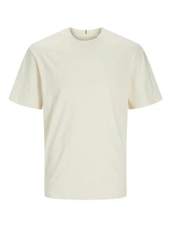 Jack & Jones T-Shirt JORFREDERIKSBERG TEE SS CREW NECK Khaki/Beige/Weiß/Hellgrün