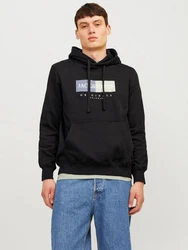 JACK & JONES Sweatshirt JORFrederiksberg Schwarz/Dunkelblau/Blau