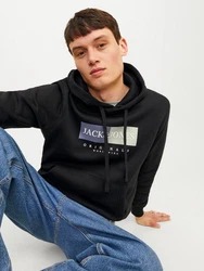JACK & JONES Sweatshirt JORFrederiksberg Schwarz/Dunkelblau/Blau