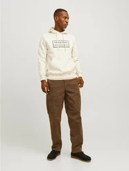 JACK & JONES Sweatshirt JORFrederiksberg Khaki/Weiß/Grün/Hellgrün/Beige