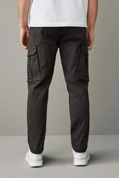 Next Cargohose Slim Fit Khaki/Dunkelbraun