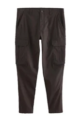 Next Cargohose Slim Fit Khaki/Dunkelbraun