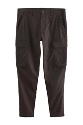 Next Cargohose Slim Fit Khaki/Dunkelbraun