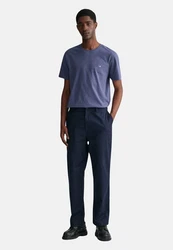GANT Herren T-Shirt - REG TONAL SHIELD T-SHIRT Jeansblau