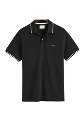 GANT Poloshirt TIPPING PIQUE RUGGER schwarz