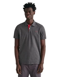 Gant Poloshirt Regular Contrast Pique Rugger grau (anthrazit)