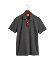 Gant Poloshirt Regular Contrast Pique Rugger grau (anthrazit)