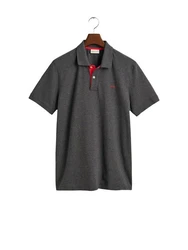 Gant Poloshirt Regular Contrast Pique Rugger grau (anthrazit)