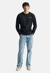 GANT Sweatshirt Printed Graphic C-Neck Schwarz