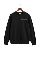 GANT Sweatshirt Printed Graphic C-Neck Schwarz