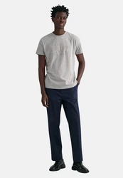 Gant T-Shirt REG TONAL SHIELD T-SHIRT Grau/Silber/Dunkelgrau/Hellgrau