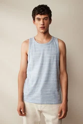 Next Tanktop Strukturiertes Top Hellblau/Grau/Blau