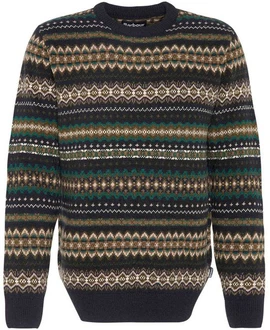 Barbour Strickpullover Rundhalspullover Case Fair Isle