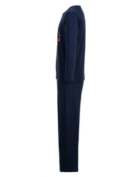 Henry Terre Schlafanzug Pyjama Set Oregon Portland Dunkelblau/Blau