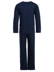 Henry Terre Schlafanzug Pyjama Set Oregon Portland Dunkelblau/Blau