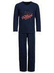 Henry Terre Schlafanzug Pyjama Set Oregon Portland Dunkelblau/Blau