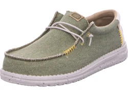 Hey Dude Wally Coastline Slipper Dunkelgrün/Grün/Khaki/Gelb