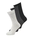 Jack & Jones Freizeitsocken JACRAFAEL SOCKS 3 PACK NOOS Dunkelgrau/Schwarz/Grau/Hellgrau