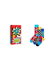 Happy Socks Basicsocken 3-Pack Super Dad Socks Gift Set Mischfarben
