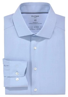 OLYMP Businesshemd Luxor 24/Seven modern fit Comfort Stretch Blau/Hellblau/Dunkelblau OLYMP Businesshemd Luxor 24/Seven modern fit Comfort Stretch Blau/Hellblau/Dunkelblau
