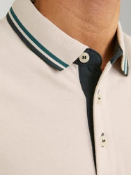 Jack & Jones Poloshirt JJEPAULOS POLO SS NOOS Khaki/Beige/Braun