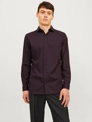 JPRBLAPARKER Shirt L/S weinrot