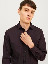 JPRBLAPARKER Shirt L/S weinrot
