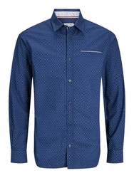 JACK & JONES Hemd Remy Dunkelblau/Blau/Hellblau