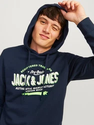 Jack & Jones Kapuzensweatshirt JJELOGO SWEAT HOOD 2 