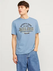 JACK & JONES T-Shirt Blau/Hellblau