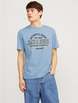 JACK & JONES T-Shirt Blau/Hellblau