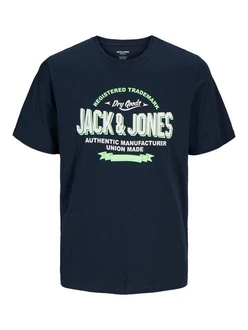 JACK & JONES T-Shirt Dunkelblau JACK & JONES T-Shirt Dunkelblau
