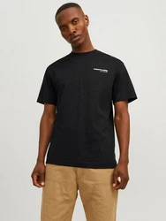 JACK & JONES T-Shirt 'JCOAero' schwarz/weiß