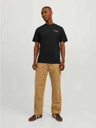 JACK & JONES T-Shirt 'JCOAero' schwarz/weiß