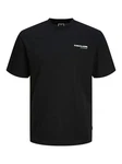 JACK & JONES T-Shirt 'JCOAero' schwarz/weiß