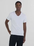 Replay V-Shirt Weiß/Creme/Grau