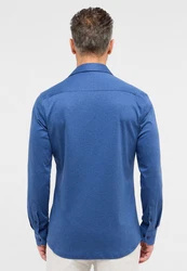 Eterna Langarmhemd SLIM FIT Blau/Hellblau/Dunkelblau