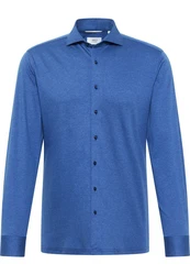 Eterna Langarmhemd SLIM FIT Blau/Hellblau/Dunkelblau
