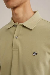 WE Fashion Poloshirt Khaki/Dunkelgrün/Beige