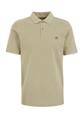 WE Fashion Poloshirt Khaki/Dunkelgrün/Beige
