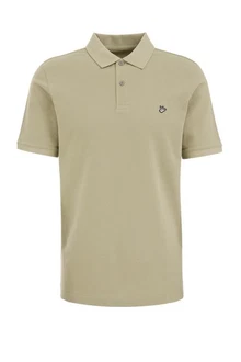 WE Fashion Poloshirt Khaki/Dunkelgrün/Beige