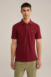 WE Fashion Poloshirt Dunkelrot/Bordeaux/Rot