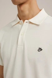 WE Fashion Poloshirt Khaki/Creme/Beige/Weiß
